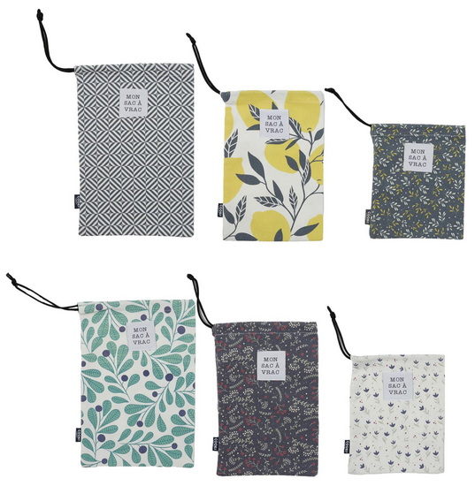 Ens. 3 sacs réutilisables 2AS