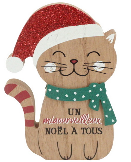 Décoration chat de Noël