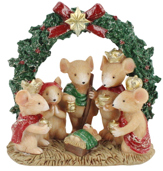 Figurine crèche de souris