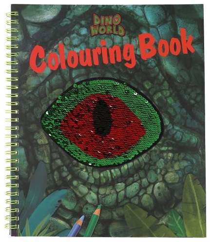 Ens. Coloriage et autocollants dinosaures