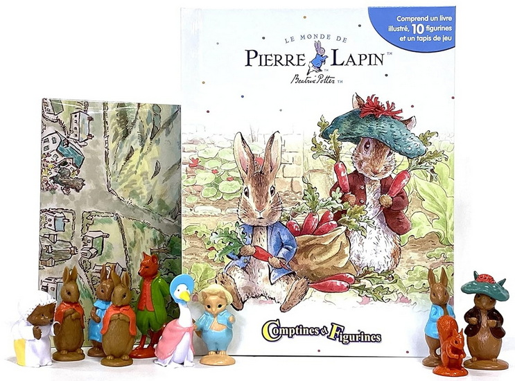 Le Monde de Pierre Lapin : comptines et figurines - COLLECTIF