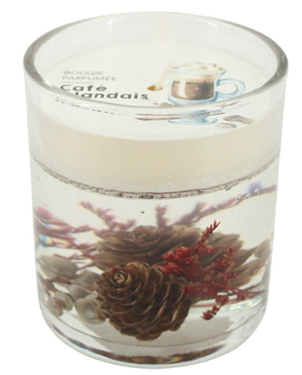 Bougie verre et baies - café irlandais