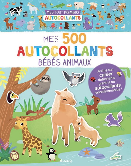 Mes tout premiers autocollants : mes 500 autocollants bébés animaux - WU YI-HSUAN