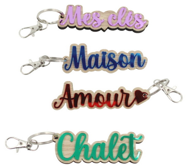 Porte-clés mots 4AS