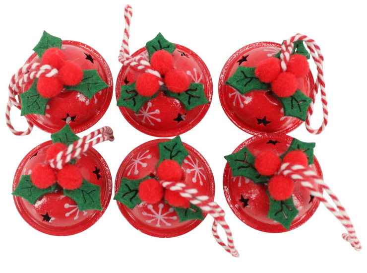 Ens. 6 ornements grelots