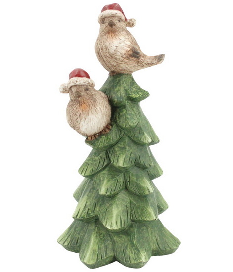 Figurine oiseaux sur sapin