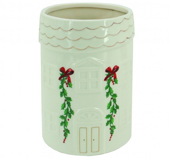 Porte-couverts maison de Noël