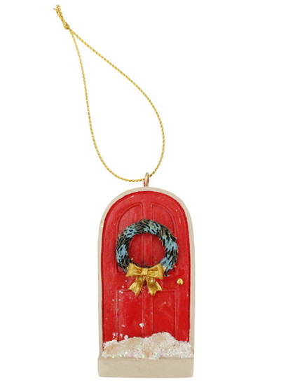 Ornement porte rouge