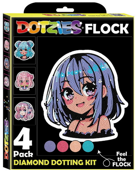 Dotzies flock : neon anime girls