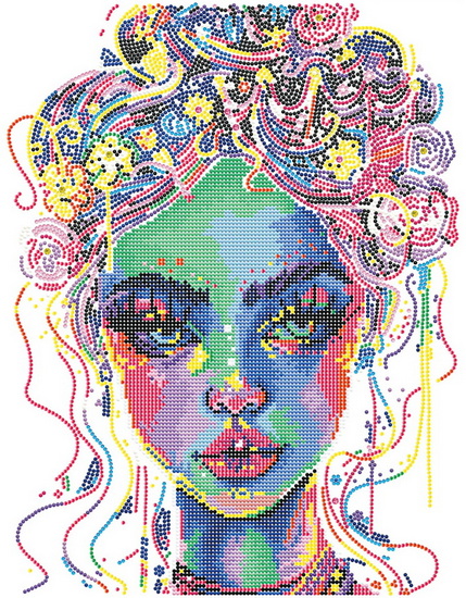 Beauté électrique néon