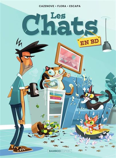Les Chats en BD - Tome 2 - CHRISTOPHE CAZENOVE - FLORA - STÉPHANE ESCAPA