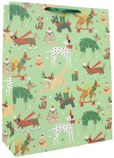 Sac large chiens de Noël