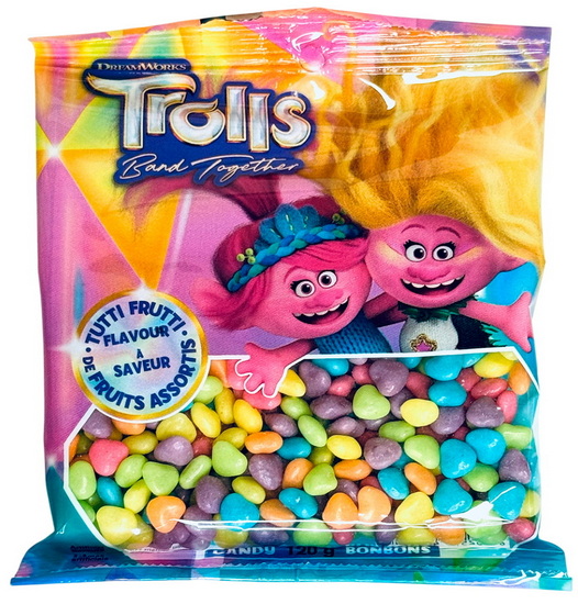 Bonbons cœurs fruités Trolls