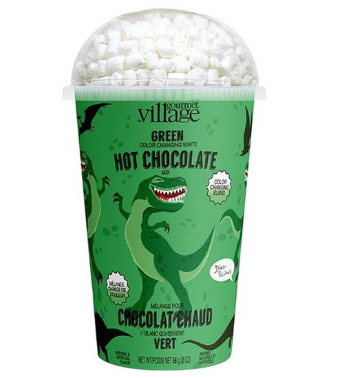 Gobelet chocolat chaud blanc dinosaure