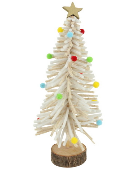 Sapin décoratif blanc