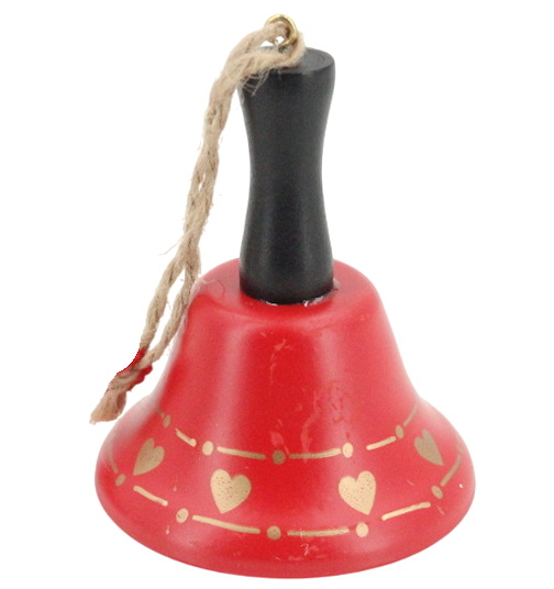 Ornement cloche rouge