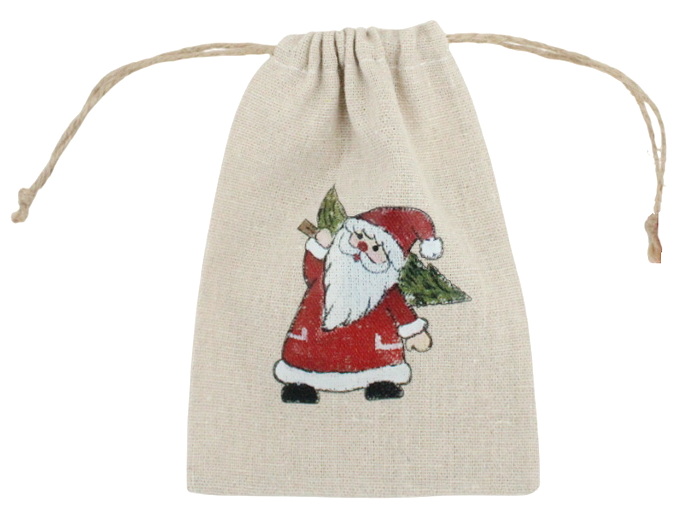 Sac en jute Père Noël