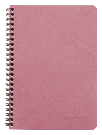 Cahier spirale Age-bag ligné 100p 14.8x21cm rose