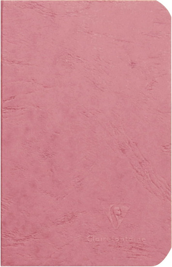 Cahier piqué ligné 96p 9x14cm rose