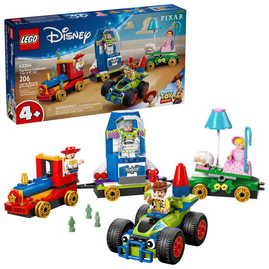 Le Train en fête et voiture RC Toy Story