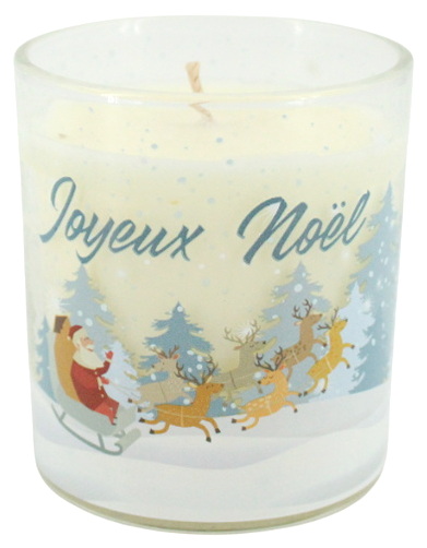 Chandelle parfumée Joyeux Noël