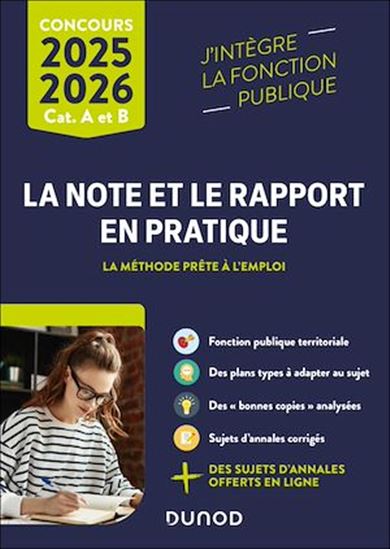 La note et le rapport en pratique - 2025-2026 - Collectif