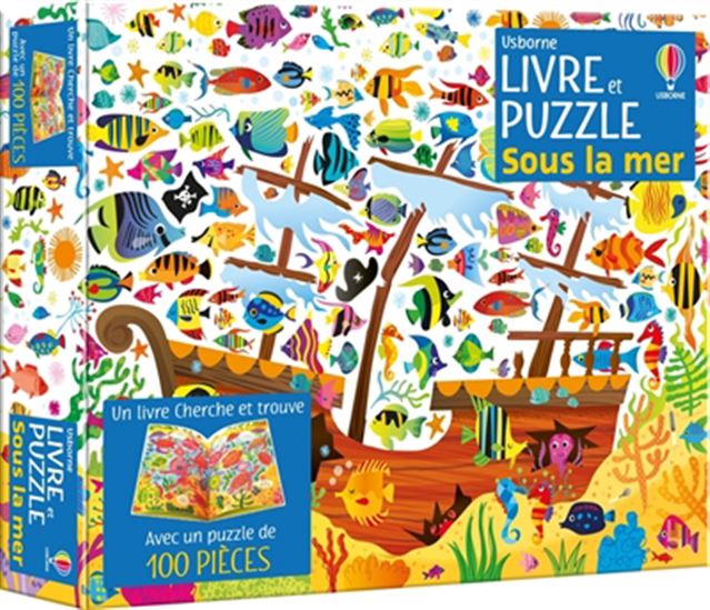 Sous la mer : Coffret livre et puzzle - KIRSTEEN ROBSON - GARETH LUCAS