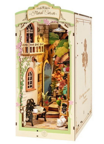 Diorama appui-livre - L&#39;Allée des fleurs