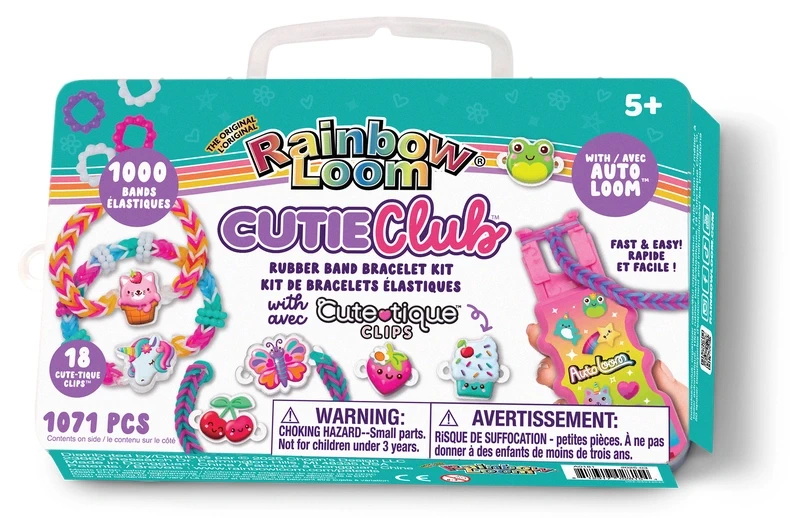 Coffret création de bracelets élastiques avec clips