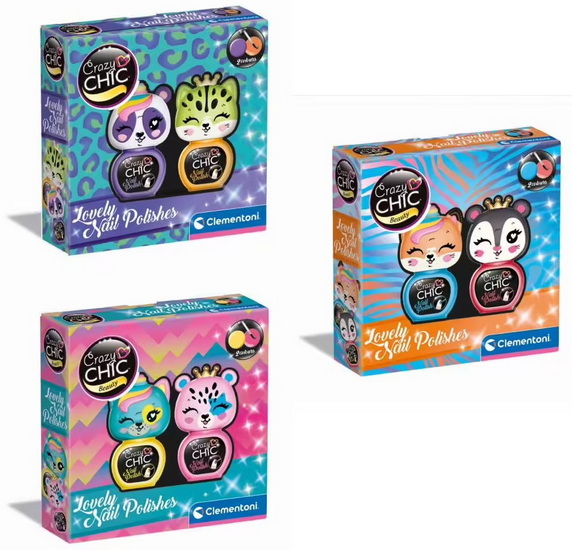 Crazy chic: lovely ens. de 2 vernis à ongle 3AS