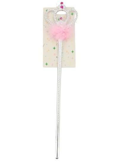 Baguette magique fourure rose