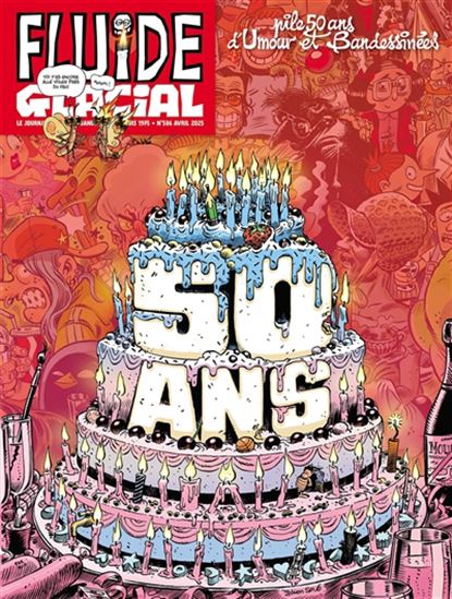 Magazine Fluide glacial : Pile 50 ans d&#39;umour et bandessinées - COLLECTIF