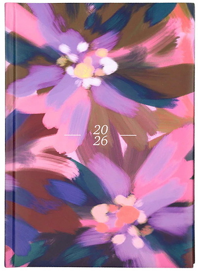 Agenda 2026 fleurs mauves