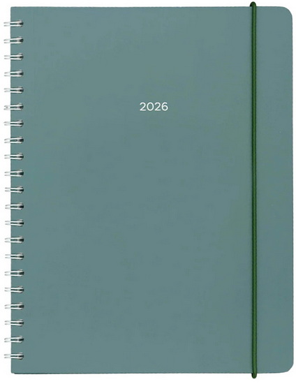Agenda spirale 2026 Colo Vert Sauge 1s/2p