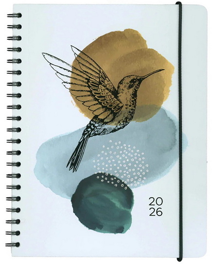 Agenda spirale 2026 Tona Colibri 1s/2p