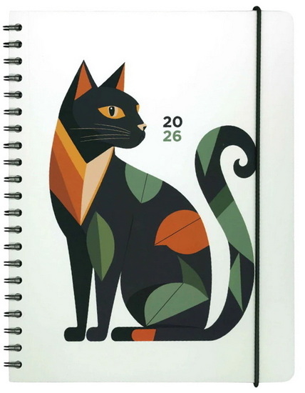 Agenda spirale 2026 Tona Chat 1s/2p