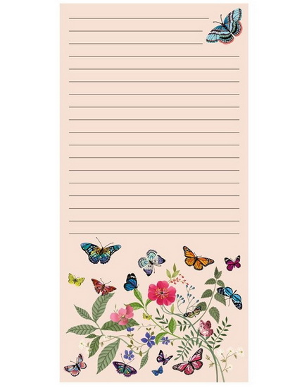 Bloc magnétique papillons