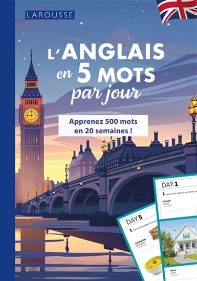L&#39;Anglais en 5 mots par jour : apprenez 500 mots en 20 semaines ! - COLLECTIF