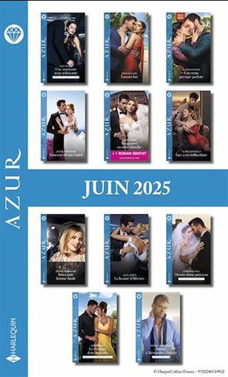Pack mensuel Azur - 11 romans + 1 gratuit (Juin 2025) - COLLECTIF