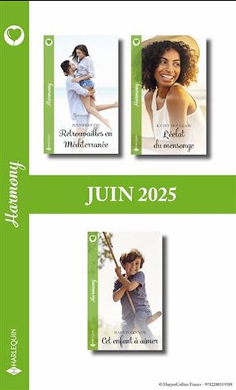 Pack mensuel Harmony - 3 romans (Juin 2025) - COLLECTIF