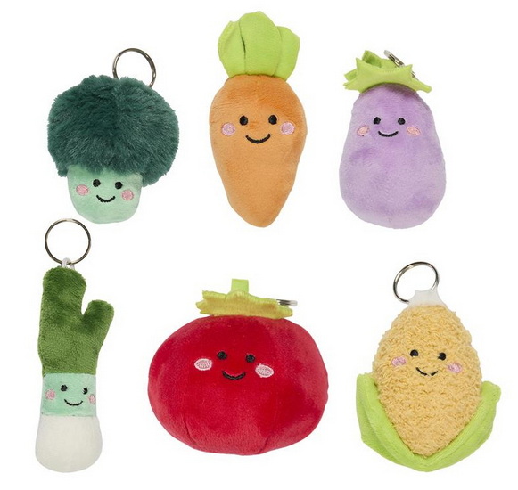 Porte-clés peluche légume 6AS