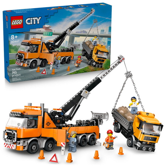 Le remorqueur avec grue pour poids lourd