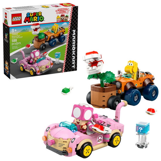 Mario Kart : Course-poursuite avec bonus Fleur Piranha