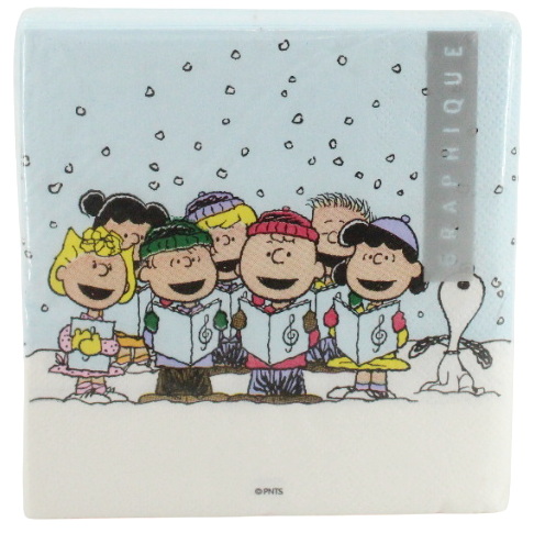 Serviette de table Snoopy chants de Noël (40)