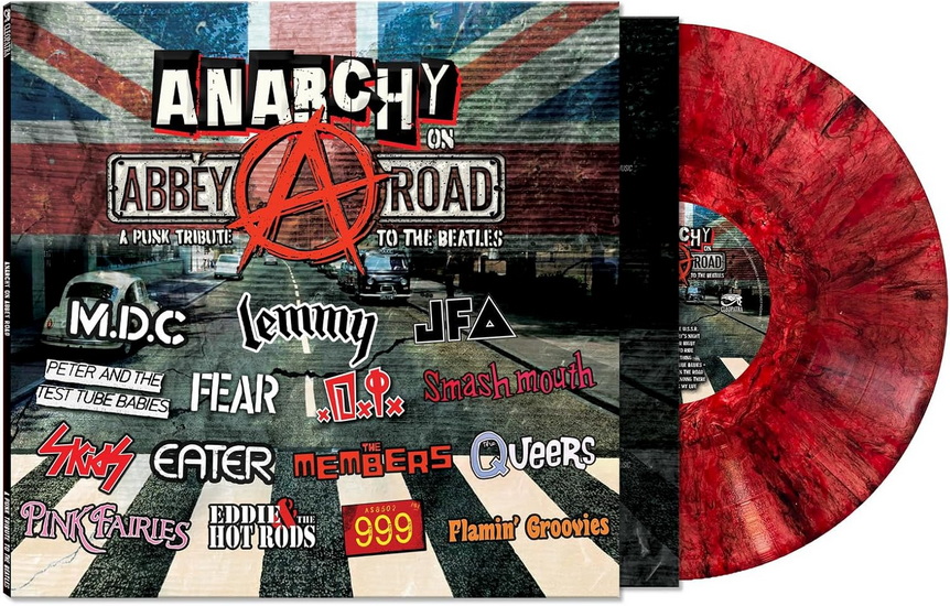 Anarchy On Abbey Road: A Punk Tribute To The Beatles (Éd. Ltée)(Vinyle Marbré Rouge) - ARTISTES VARIÉS
