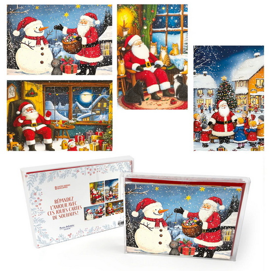 Boite de cartes Père Noël (8)