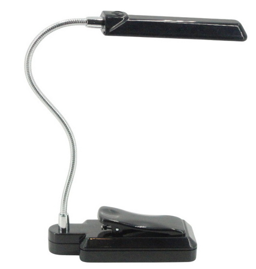 Lampe de lecture réglable DEL noire