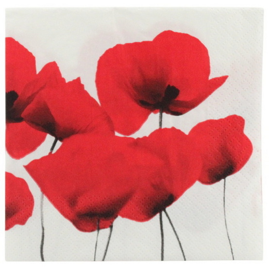 Serviette de table - Coquelicots
