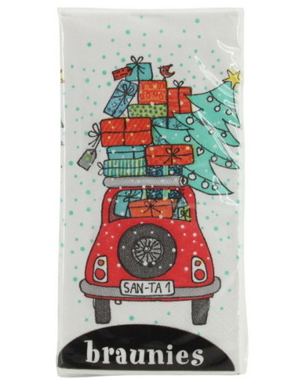 Papier mouchoir voiture de Noël