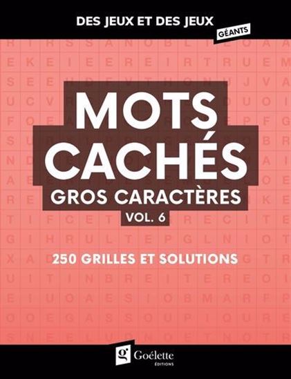 Mots cachés gros caractères #06 - COLLECTIF
